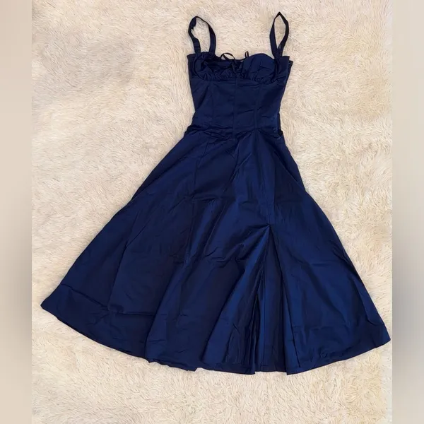 NWOT House of CB 'Carmen’ French Navy Bustier Sundress Sz XS - Image 6