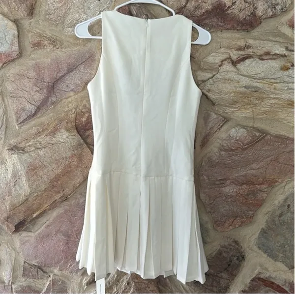 Commense Metal-Button Pleated Tank Dress size M - Image 5