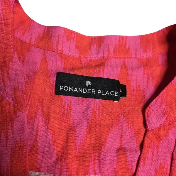 Tuckernuck Pomander Place Ikat Kenzo Dress in Hot Pink Size: L‎ - Image 4