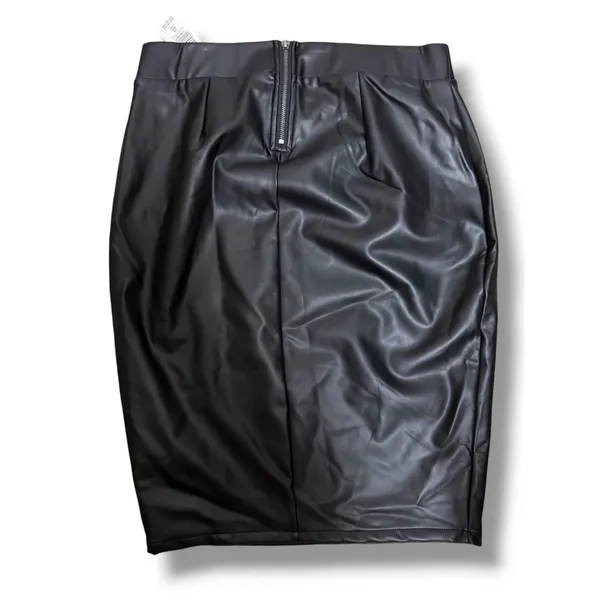 Torrid M-L Size 10 Black Faux Leather High Waist Pencil Skirt NWT 00 NEW - Image 9