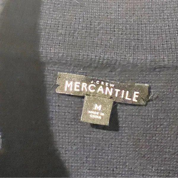 J Crew‎ Medium Navy Blue Sweater Blazer Jacket G9309 Two-Button Knit Jacket - Image 3