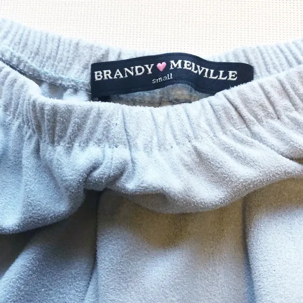 Brandy Melville Faux Suede Skater Skirt - Image 4