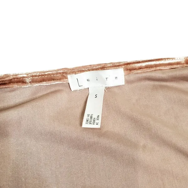 Leith Pink Velvet Long Sleeve Wrap Dress‎ - Image 2