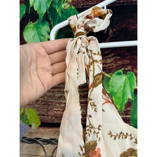 Reformation Twilight Midi Dress Floral Bella Sundress Boho Earth Tones Size 6 - Image 7