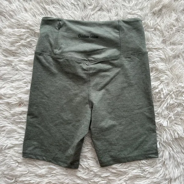 Outdoor Voices CloudKnit Bike Shorts High Rise Green Size M - Image 6
