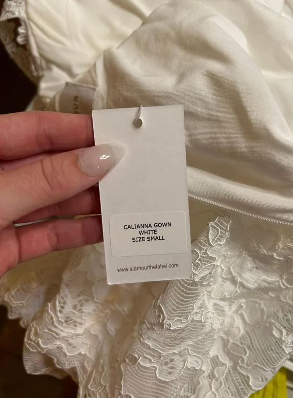 Alamour The Label White Lace Gown - Image 6