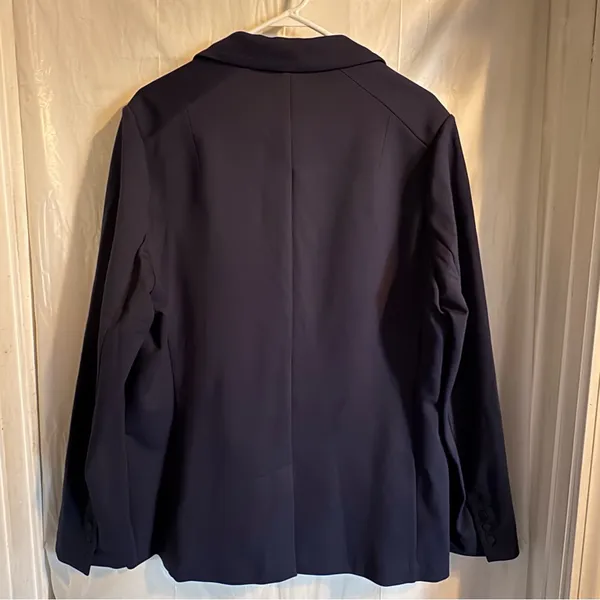Wilson Unbound Blazer Jacket‎ Women's Xl Navy Preppy Sporty Comfort Large NWT - Image 2