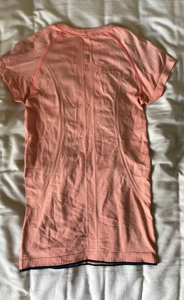 Lululemon swiftly tech short sleeve shirt 4 salmon pink - Image 2