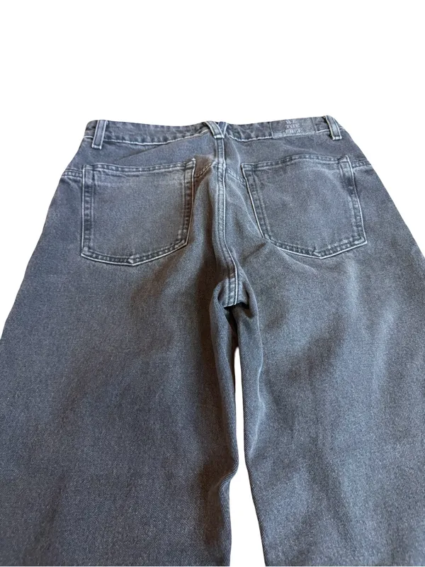 We The Free Washed Black Wide Leg Dropped Boyfriend Jeans Denim Size 28 Women's - Image 10