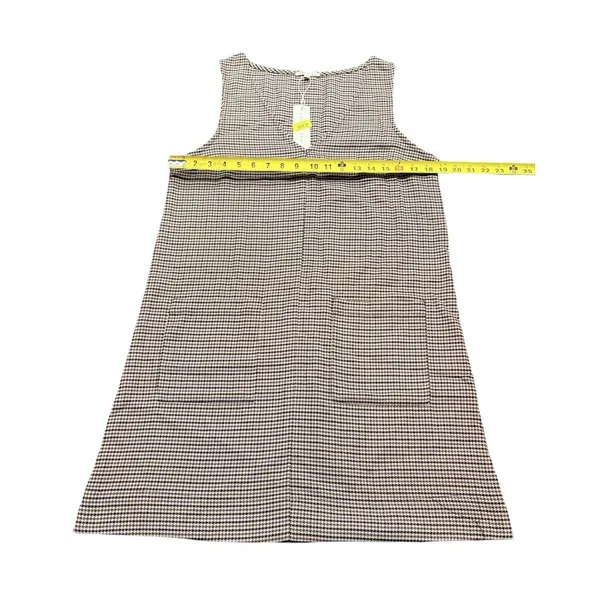 Copper Key Jumper Dress Medium Houndstooth Preppy Academia Brown NWT - Image 3