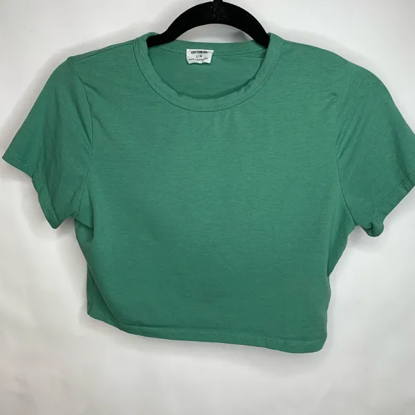 Cotton On Green Crop Top T Shirt Sz Large - Image 5