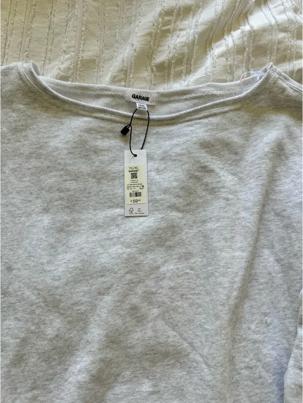 Garage off the shoulder sweatshirt - Image 2
