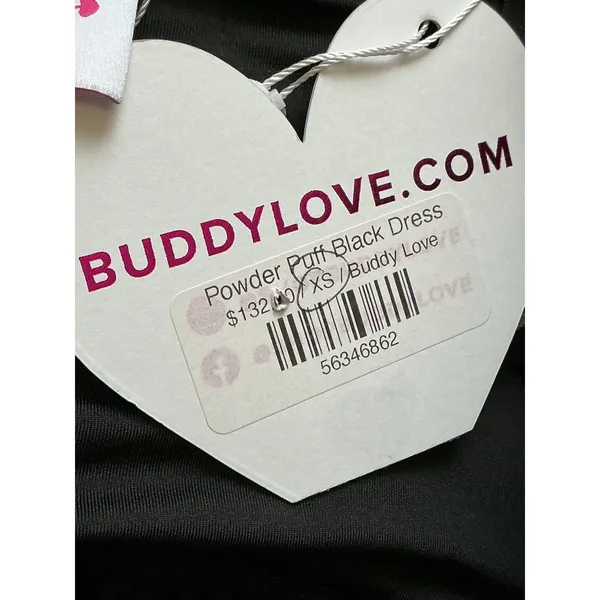 BuddyLove Powder Puff Black Tulle Ruffle Tiered‎ Strapless Mini Dress XS CG4877 - Image 6