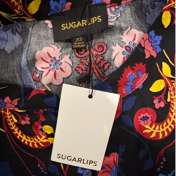 NWT SUGARLIPS Lara Floral Print A-Line Dress Size XS - Image 9