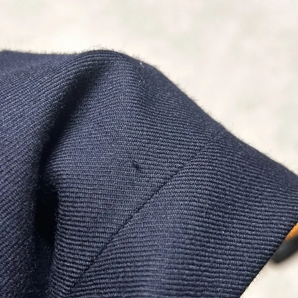 J. Crew Classic Schoolboy Navy Wool Women’s Blazer Size 0 Gold Button Up - Image 3
