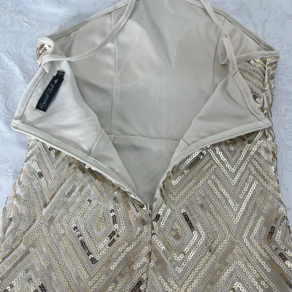 Crystal Doll Homecoming Sequin Bodycon Mini Dress Size 3 - Image 6