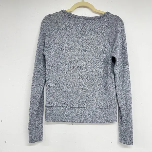 Aritzia Community Blue Crew Neck Long Sleeve Pullover Sweater Womens S Speckled - Image 8