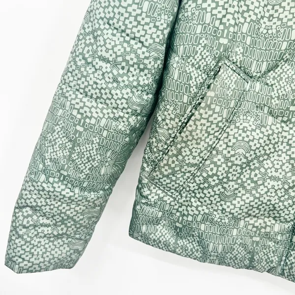 Patagonia Womens Geoharmony Outdoor Insulated Quilted Puffer Jacket Size S Green - Image 3