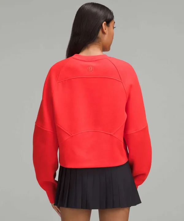 Lululemon Scuba Oversized Pullover Wordmark Hot Heat XS/S - Image 2