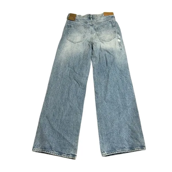 Pacsun Blue Baggy Fit Wide Leg Two Tone Jeans(Size 24) - Image 5