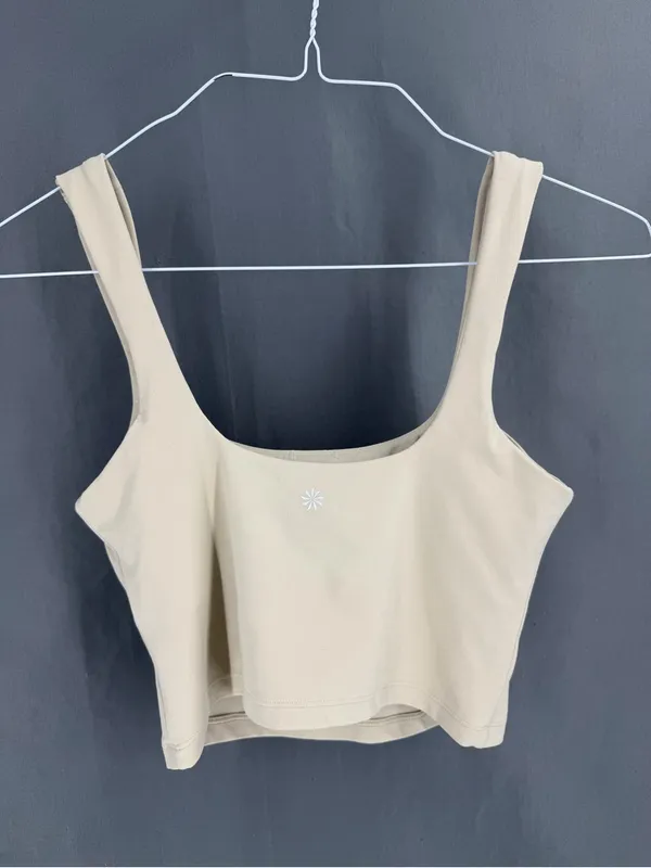 Athleta Athletic Transcend Square Neck Crop Sports Bra - Image 3