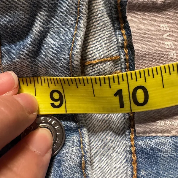 Everlane Stretch High Rise Skinny‎ Jeans Light Indigo Blue Womens 28 or 6 Reg - Image 9