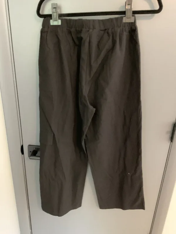 222 Simple classy black cotton pants - Image 2
