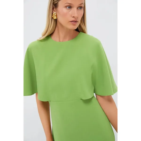 Tuckernuck Pomander Place Cape Lindy Dress in Pistachio Green 2 New Womens Midi - Image 4