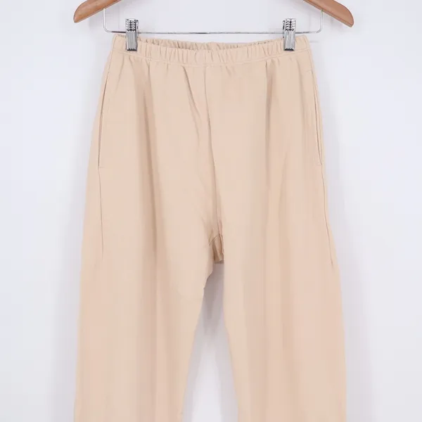Naked Wardrobe Tan Beige High Waisted Straight Leg Sweatpants XS - Image 3