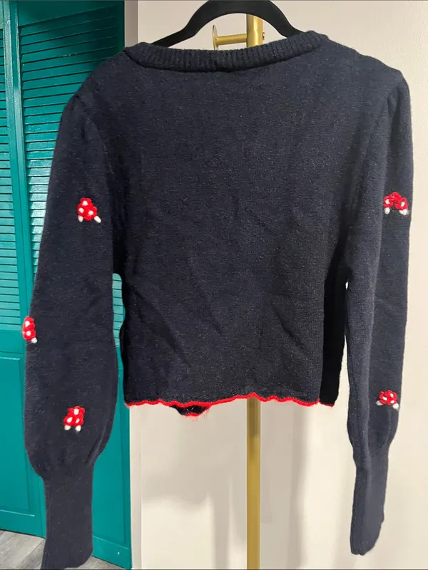 FREE PEOPLE NWT Nonna Knit Cardi / Midnight Bloom Combo - Image 10