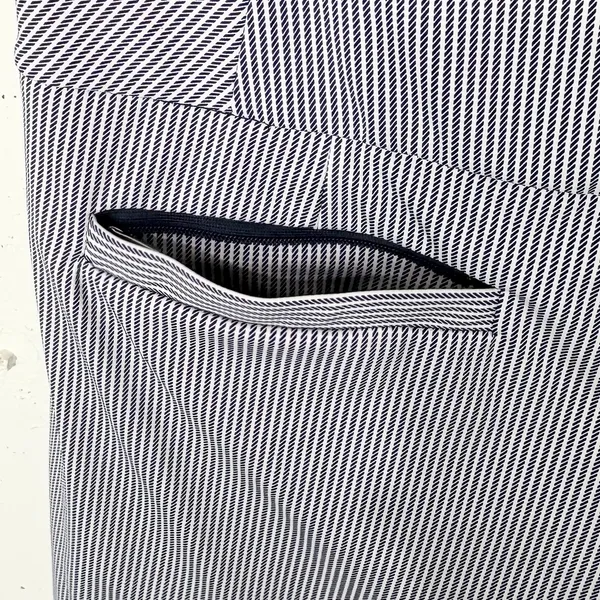Kinona Womens Golf Skort Italian Nylon Stretch Fabric Navy Blue Stripe Size XS - Image 14