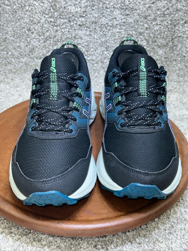 Size 6.5 - ASICS Gel Venture 9 Black Teal Violet W - Image 3