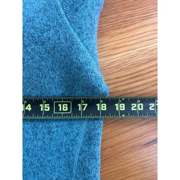 Patagonia Better Sweater 1/4 Zip Pullover Teal Heather Fleece Womens Small - Image 5