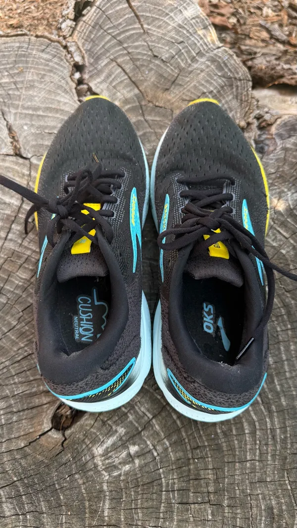 Brooks Ghost 16 Running Shoes Men Size 9 D Black Blue Mesh Comfort Low Sneakers - Image 6