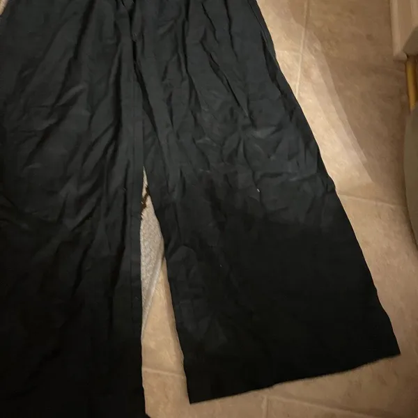 Madewell black pants wide leg‎ long 6T - Image 3