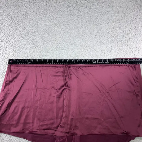 Old Navy Satin Pajama Shorts XXL Burgundy Lounge Drawstring Silky Sleepwear NWOT - Image 11