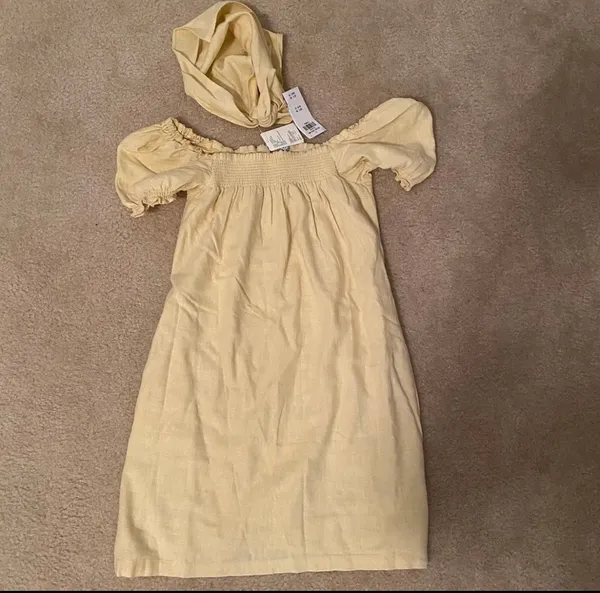 Abercrombie Puff Sleeve Dress and bandana - Image 3