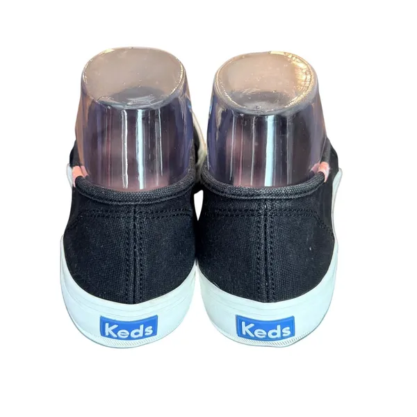 Keds Women Empower Slip On Sneakers Black Rainbow Text‎ Print Size 7.5 statement - Image 4