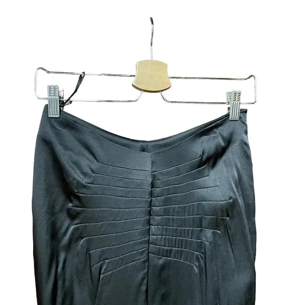 Retrofête Caye Hi-Low Silk Skirt in‎ Black Size XS - Image 4