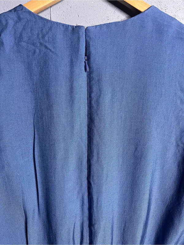 J.CREW Sleeveless Jumpsuit in Blue. SIZE 8 - Image 3