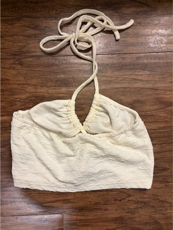 Shein White Crop Top - Image 2