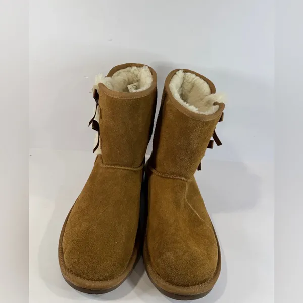 Koolaburra by UGG Chestnut Bow Shearling Winter Boots Women’s 5 - Image 11