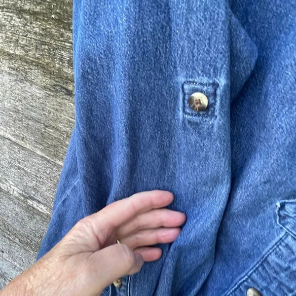 Joan Rivers size XL button front denim jacket. - Image 5