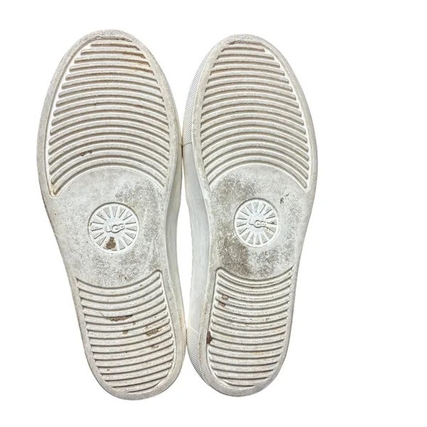 UGG Jass Suede Slip On Platform Sneakers Taupe Gray Casual Shoes Womens 6 - Image 8