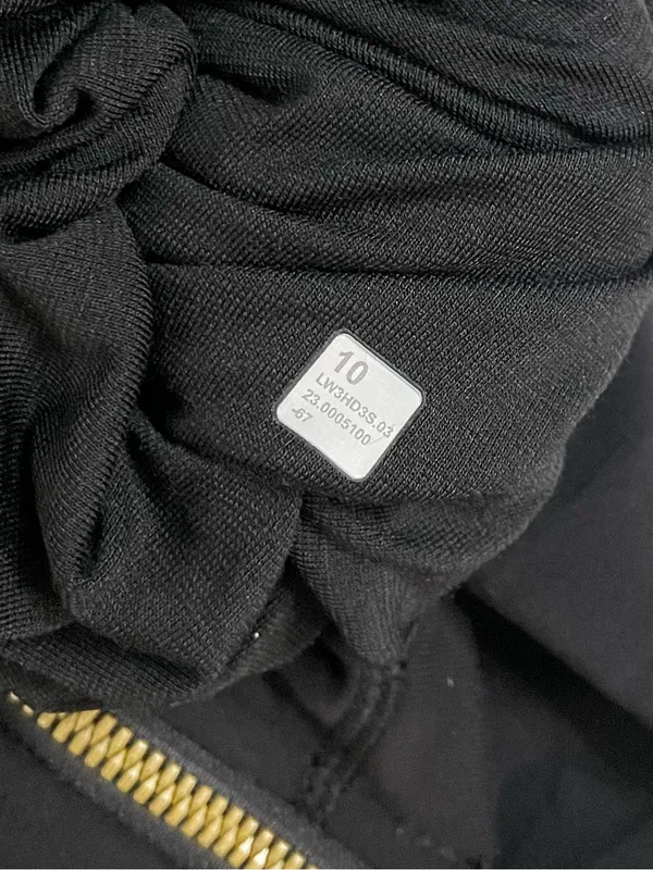 Lululemon Define Relaxed Fit Luon Full Zip Jacket Black Gold Size 10 NWT - Image 12