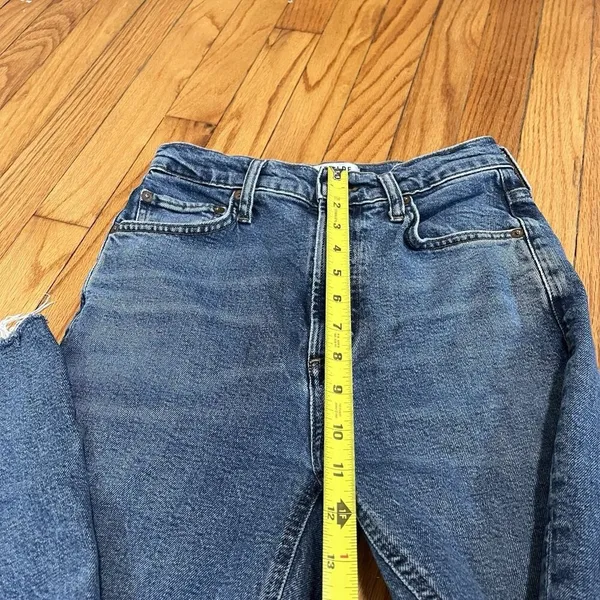 AGOLDE‎ Vintage High Rise Bootcut Jeans Frayed Hem Size 25 - Image 8