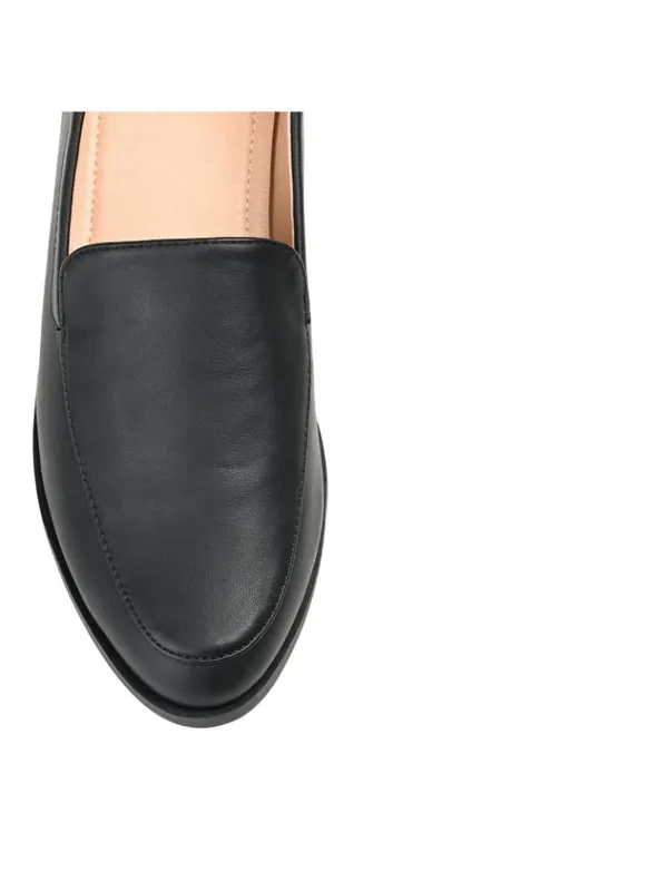 NWT Journee Collection Foam Slip On Almond Toe Loafer Dress Flats Black 6M - Image 4