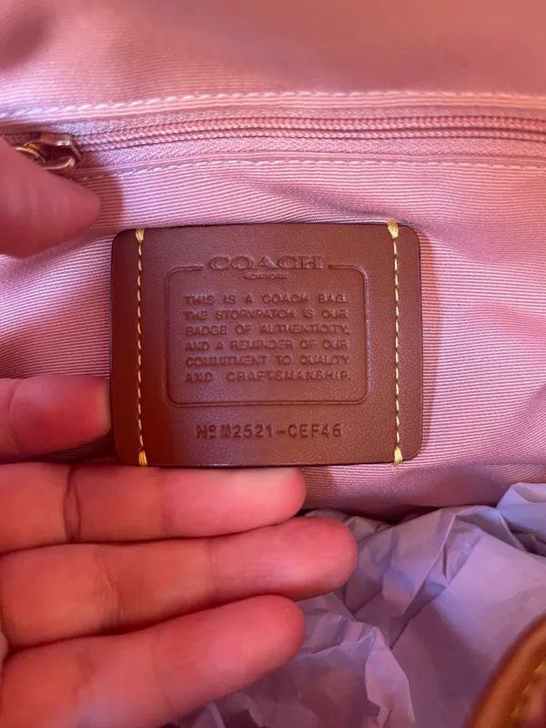 Coach Powder Pink Taylor Small Backpack In Signature Canvas With Charms NWT - Image 8