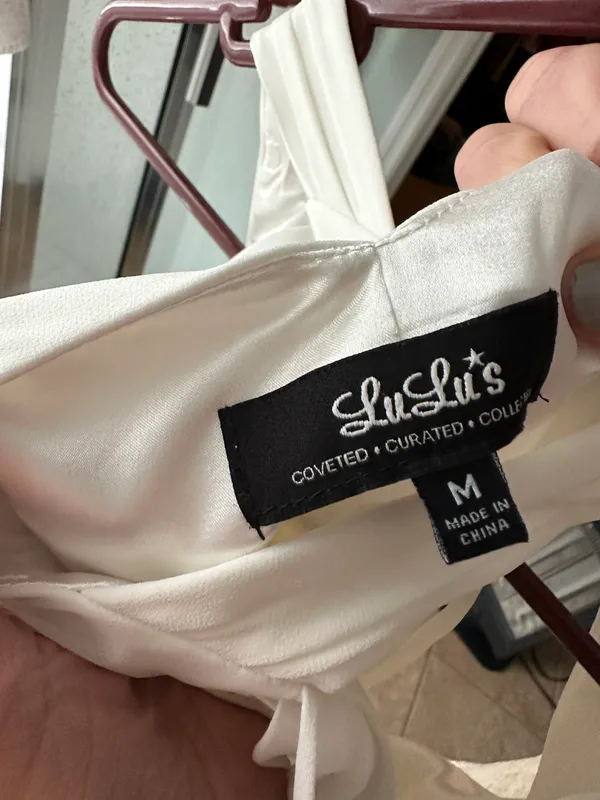Lulus White formal dress - Image 3