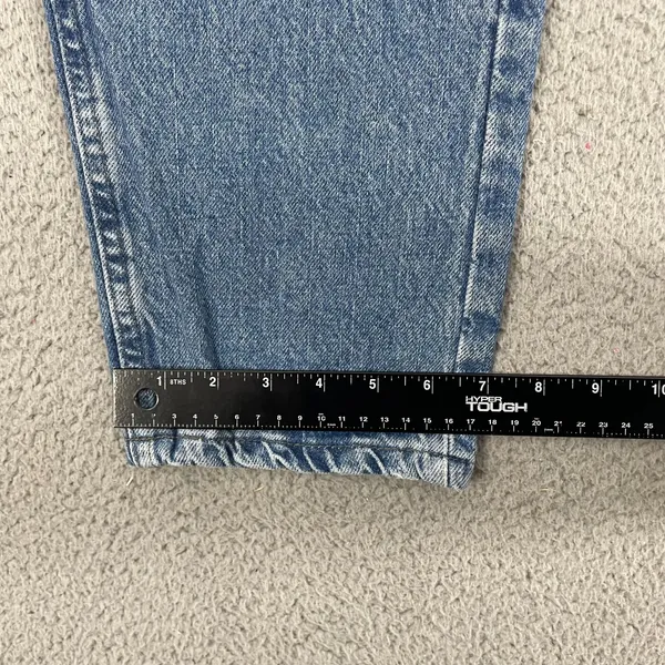 Vintage Lee Mom Jeans Women 14 Blue Medium Wash High Rise Tapered Leg Denim - Image 9